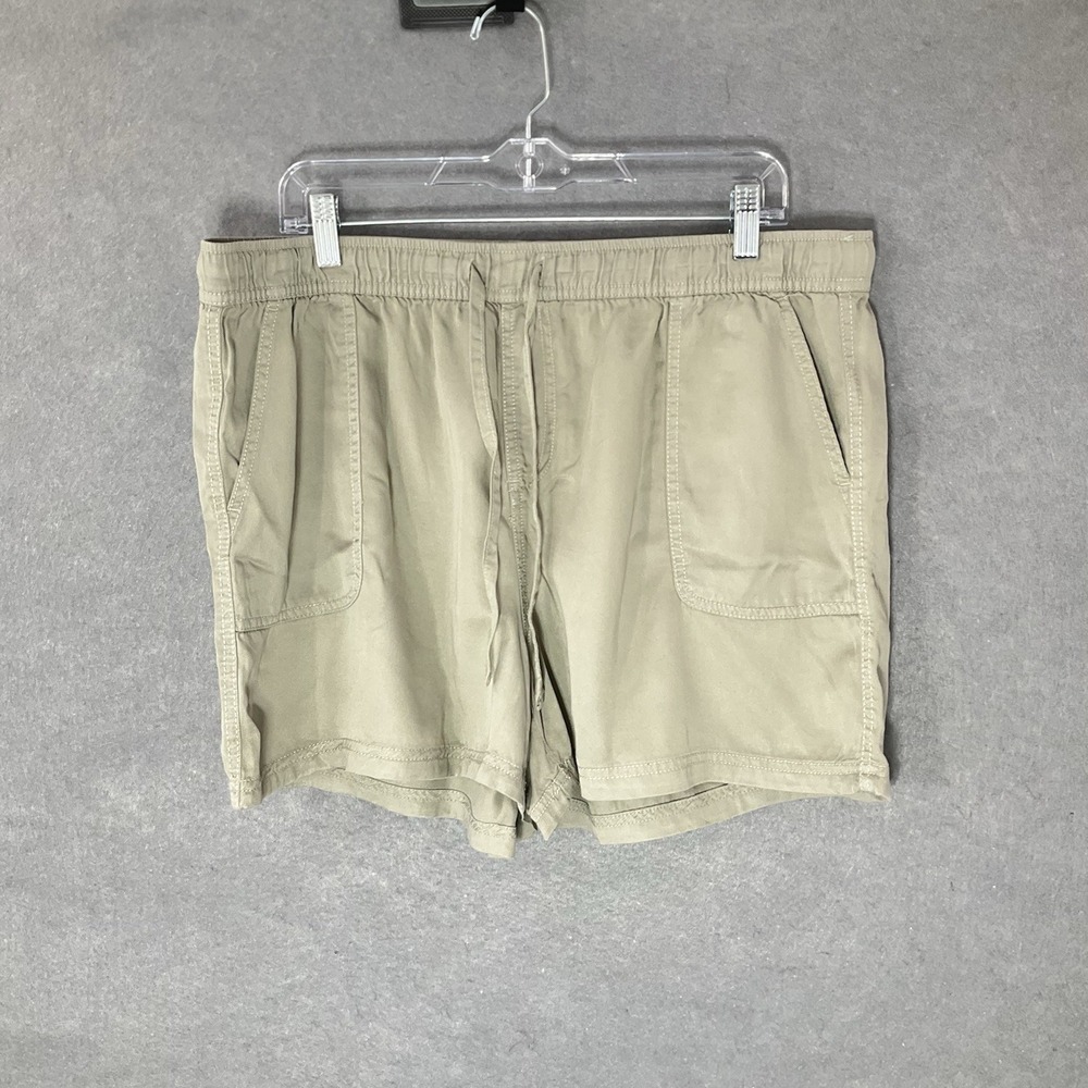 C & C Men's Shorts‎ Tan XL Elastic Waist Beach Summer Drawstring Closure Pockets